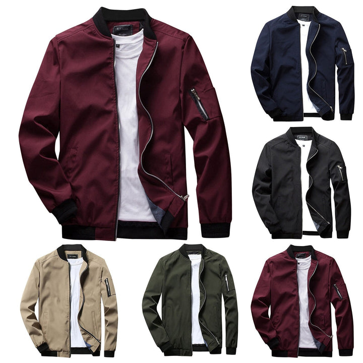 Men's versatile casual jacket in a neutral tone, offering everyday comfort and stylish outerwear.