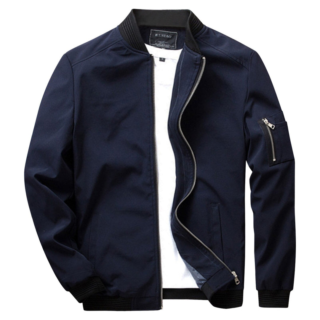 Trendy men's casual jacket, an essential piece of versatile outerwear for a modern, comfortable fashion look.