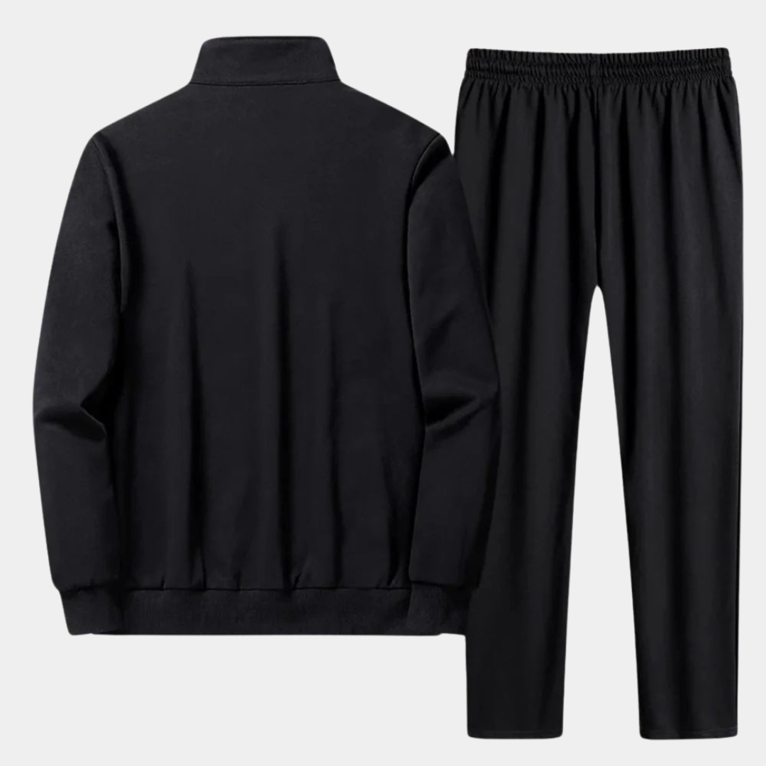 Men's versatile comfort tracksuit set, ideal for activewear, lounging, or casual spring & autumn fashion.