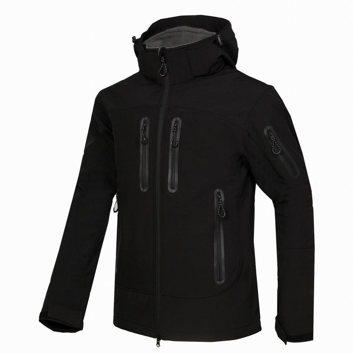 Men's active full zip hooded jacket. Versatile outerwear designed for outdoor adventures & casual comfort.