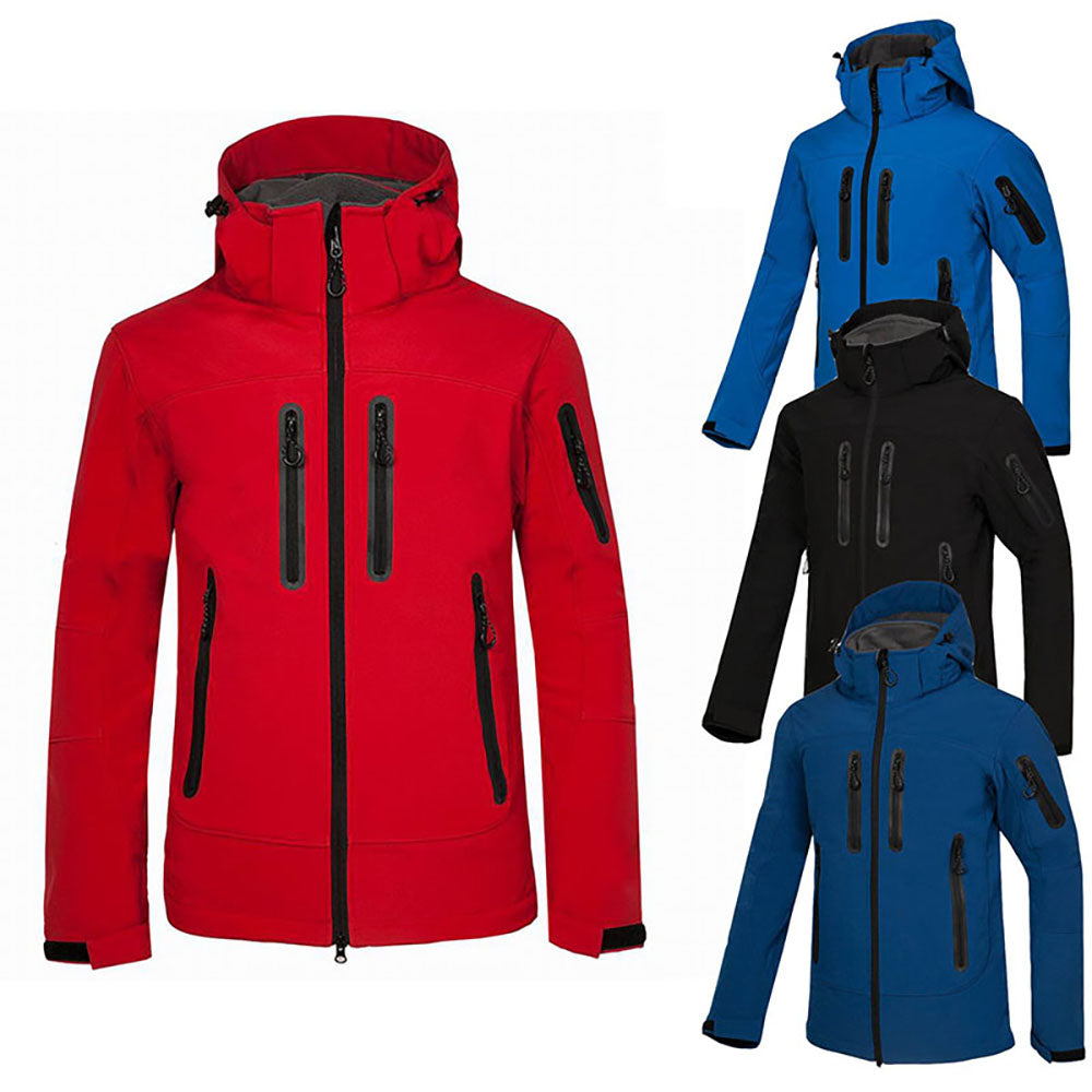 Stylish men's full zip hooded jacket. Durable & comfortable for outdoor adventures, activewear, and daily use.