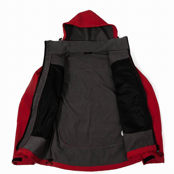 Lightweight men's full zip hooded jacket. Essential outerwear for spring, fall, outdoor adventures & active use.