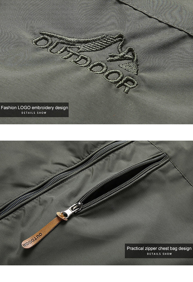 Men's versatile everyday jacket, a casual hooded outerwear for autumn and spring.