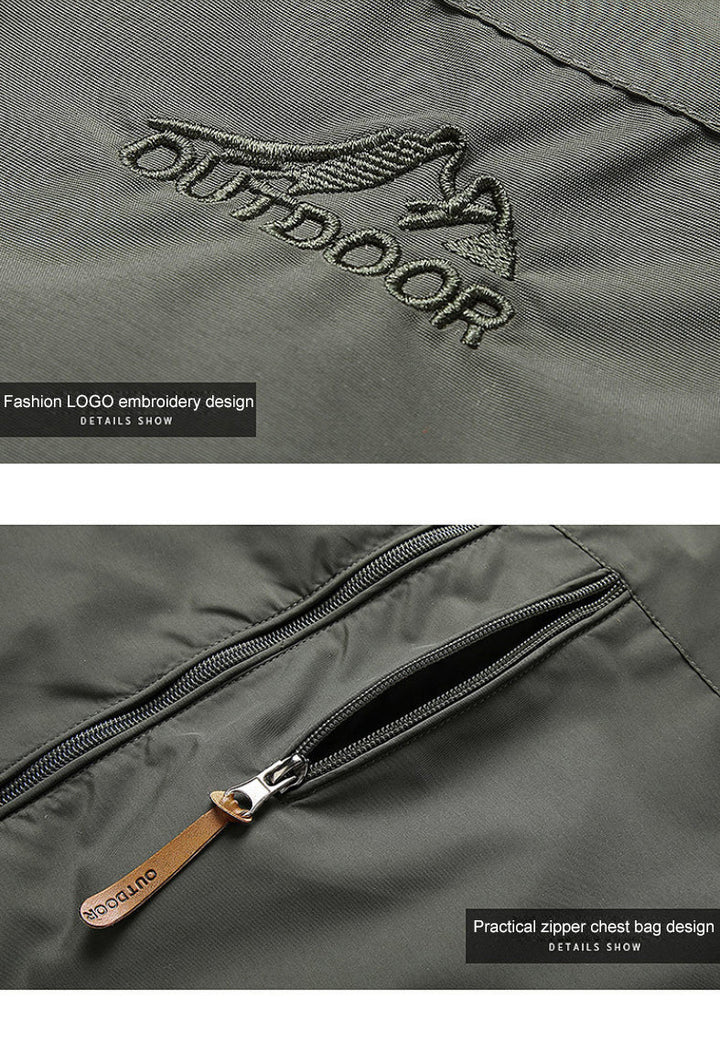 Men's versatile everyday jacket, a casual hooded outerwear for autumn and spring.