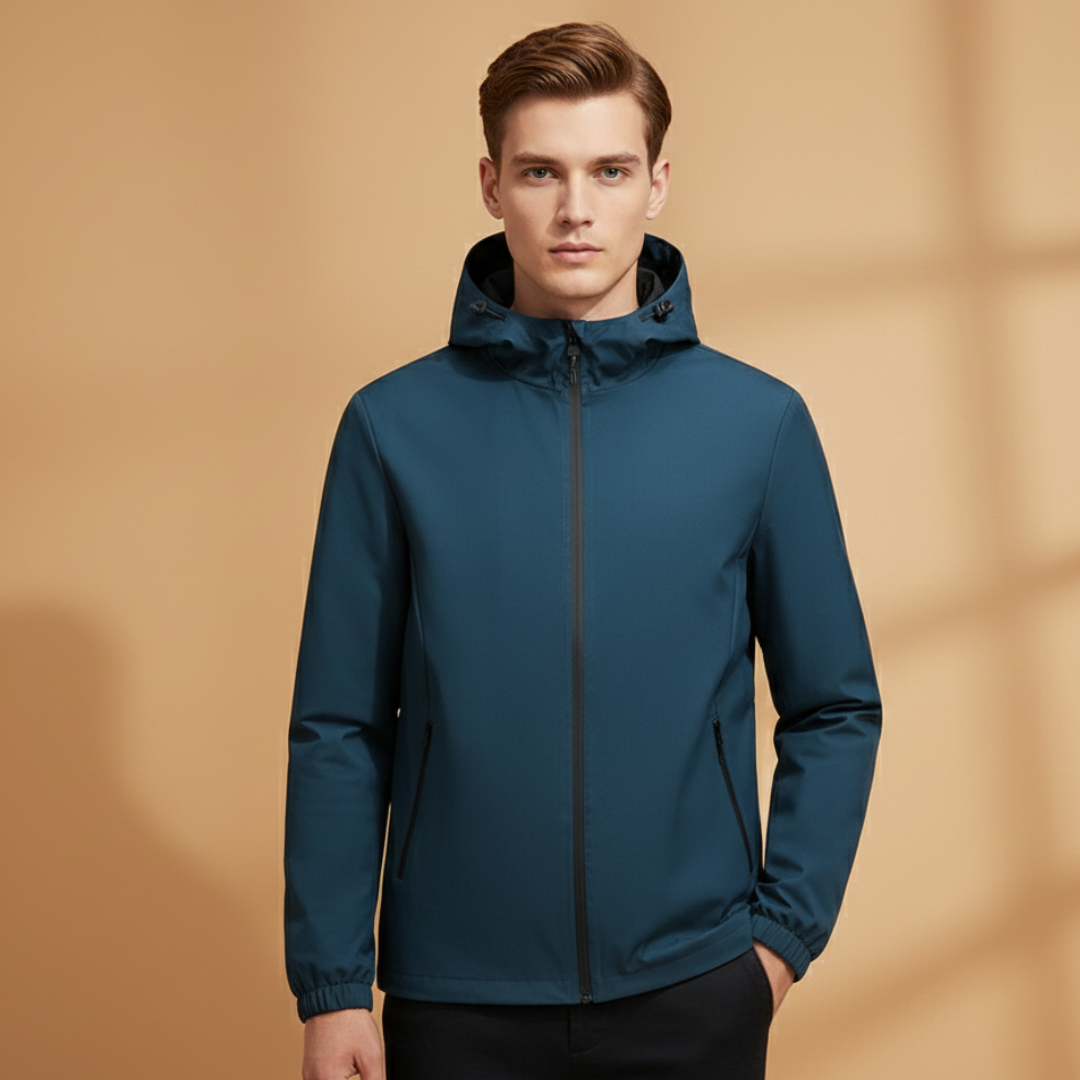 Comfortable men's full zip hoodie, perfect for everyday outerwear.