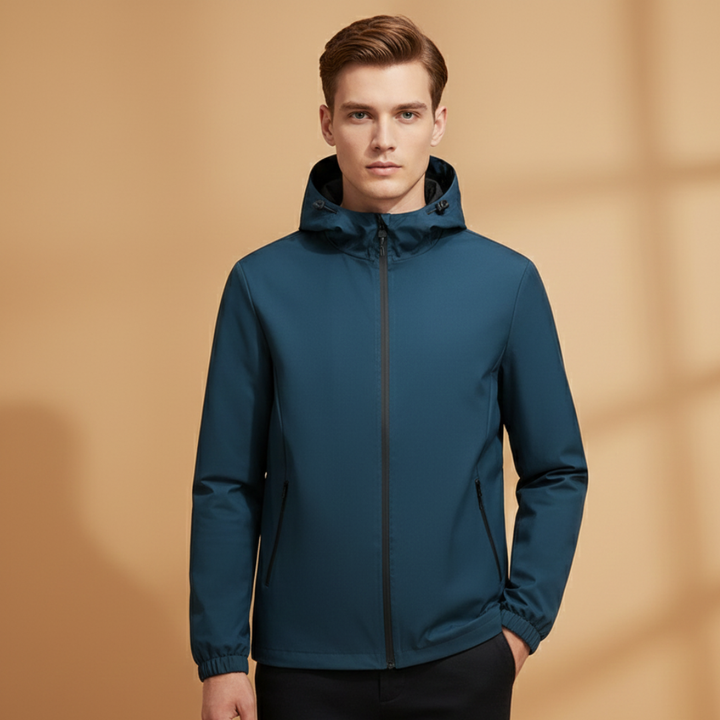 Comfortable men's full zip hoodie, perfect for everyday outerwear.