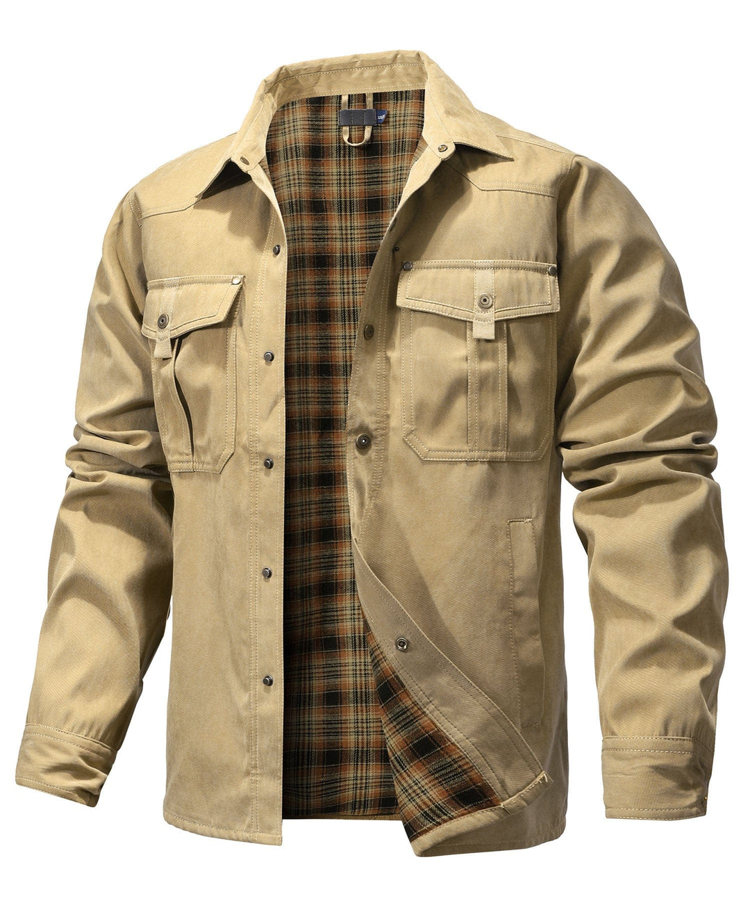 Insulated men's casual jacket, durable & versatile for winter and travel. Mens fashion.