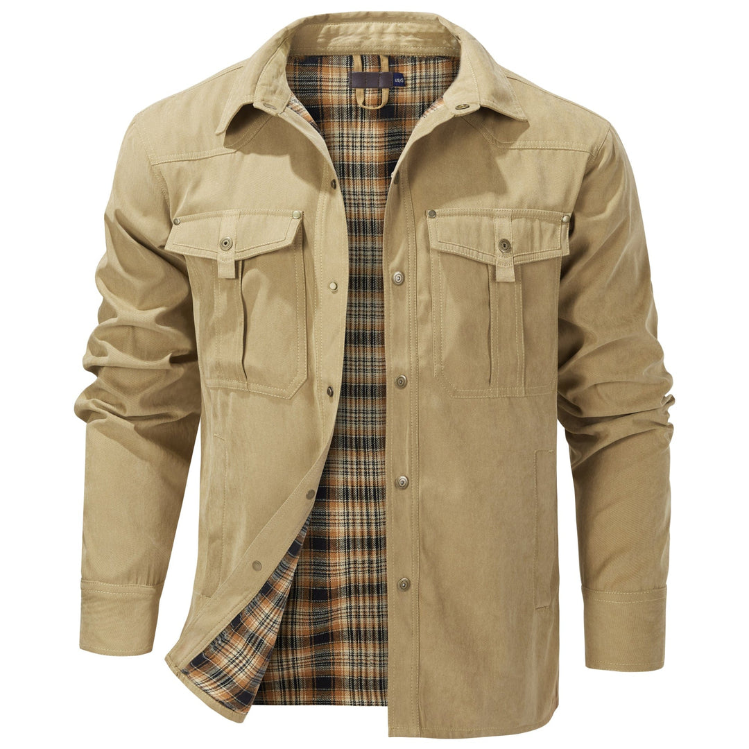 Functional men's winter jacket. Reliable, durable outerwear for cold weather. Insulated.