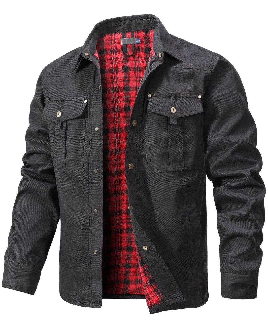 Reliable men's winter jacket, insulated with flannel for ultimate warmth & comfort.
