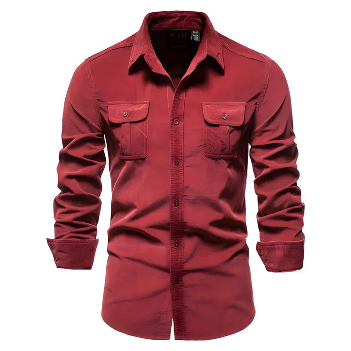 Stylish men's button-down shirt for smart casual to formal occasions. Perfect for versatile everyday wear.