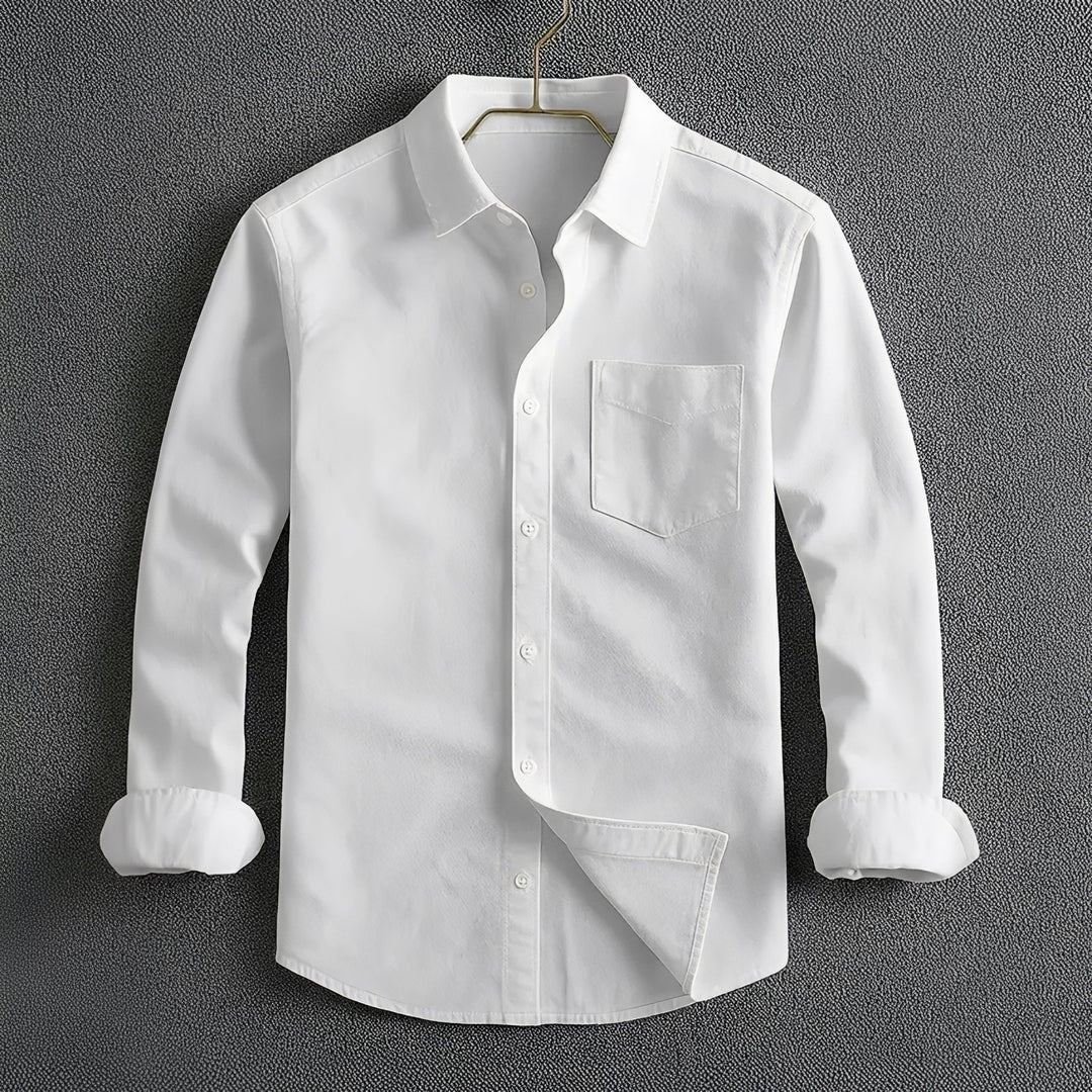 Men's versatile long-sleeve casual shirt, perfect for everyday wear, modern style & comfortable fit.