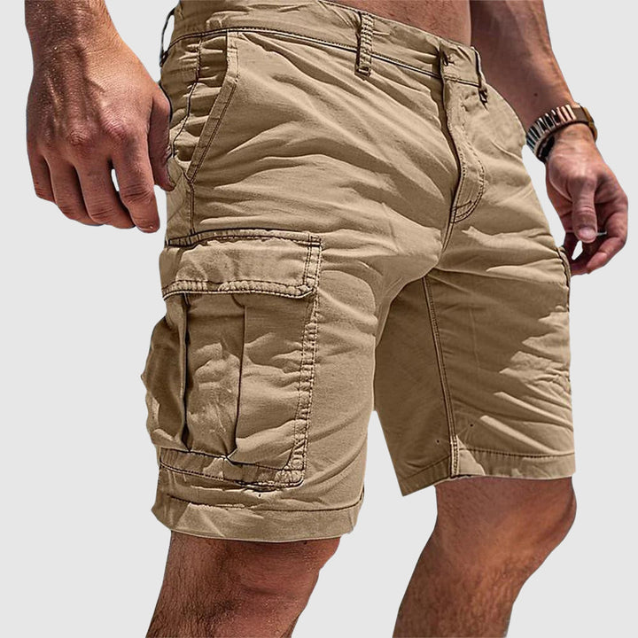 Lightweight men's outdoor shorts, ideal for casual wear, travel, hiking, and various summer activities.