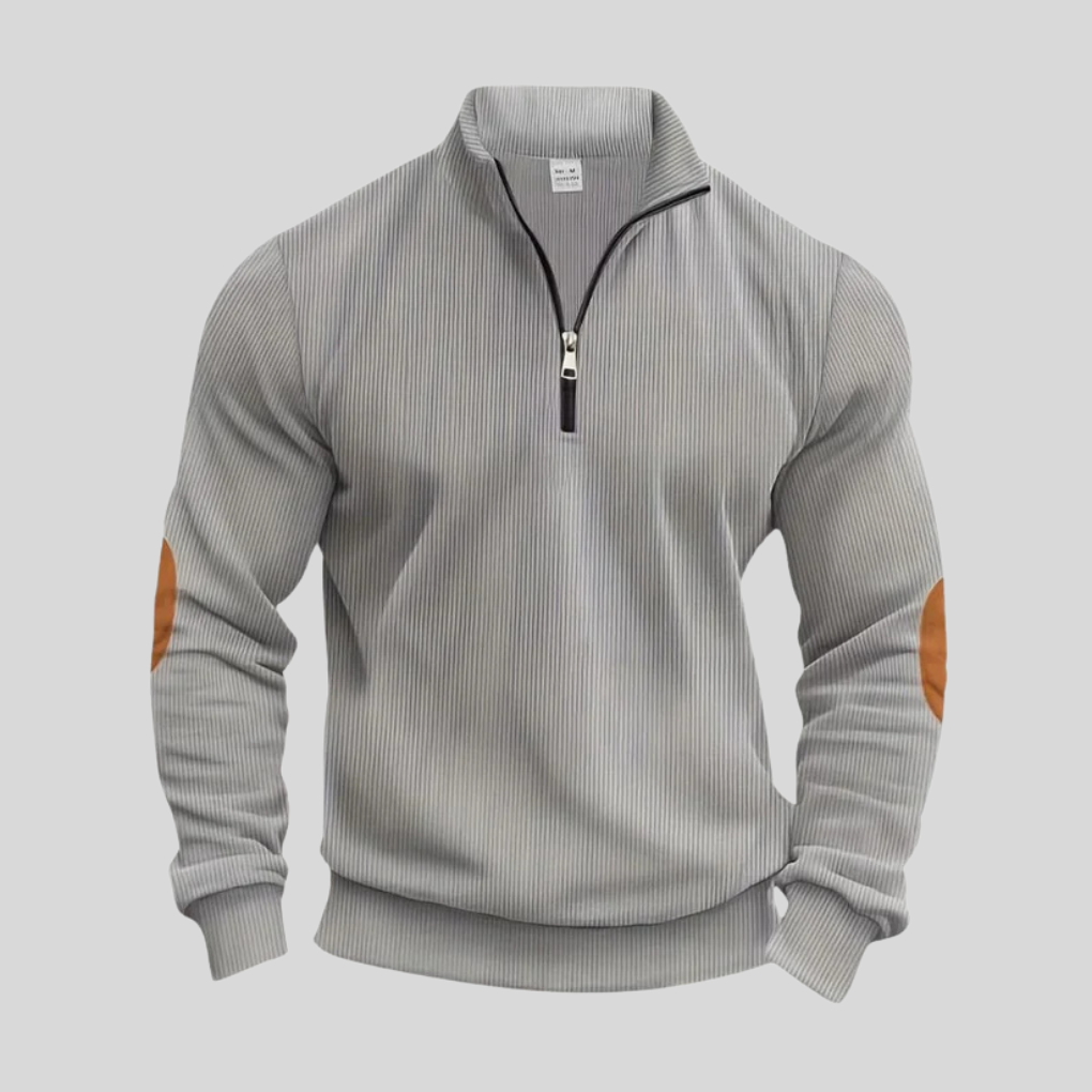 Stylish & comfortable men's pullover sweater. Ribbed cuffs and classic fit for modern everyday menswear.