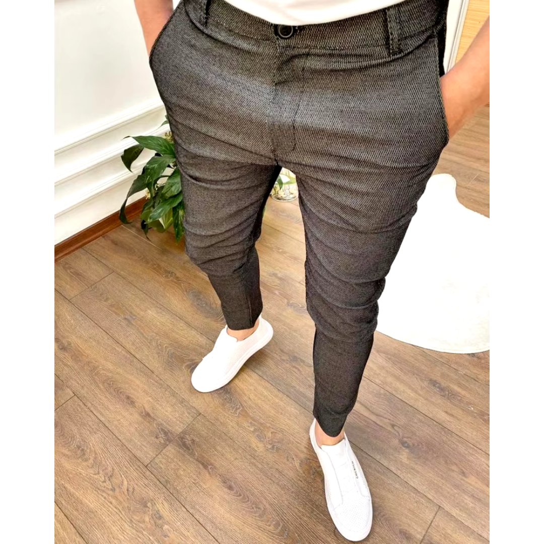 Comfortable men's chino pants for everyday wear, perfect for work & casual occasions.
