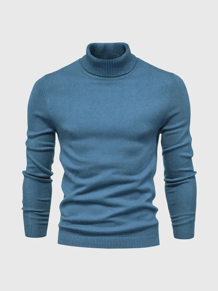 Essential men's turtleneck sweater. Washable, comfortable for winter fashion & daily versatile style.