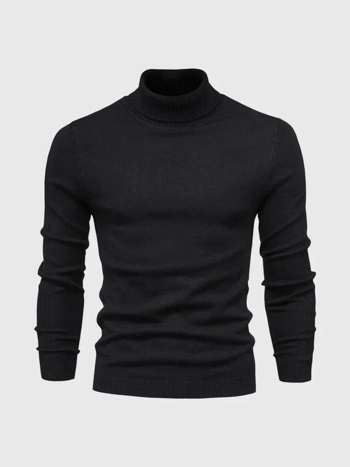 Everyday men's turtleneck sweater. Casual, comfortable, and perfect for layering in colder weather.