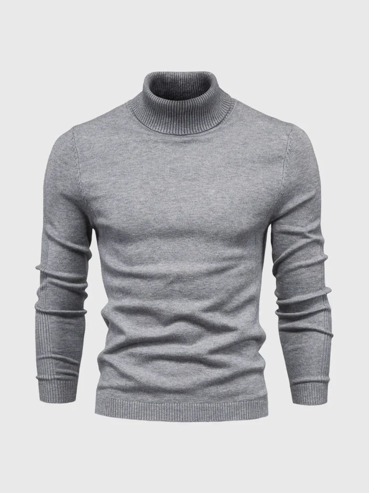 Comfortable & washable men's turtleneck sweater. Essential for casual elegance & winter layering.