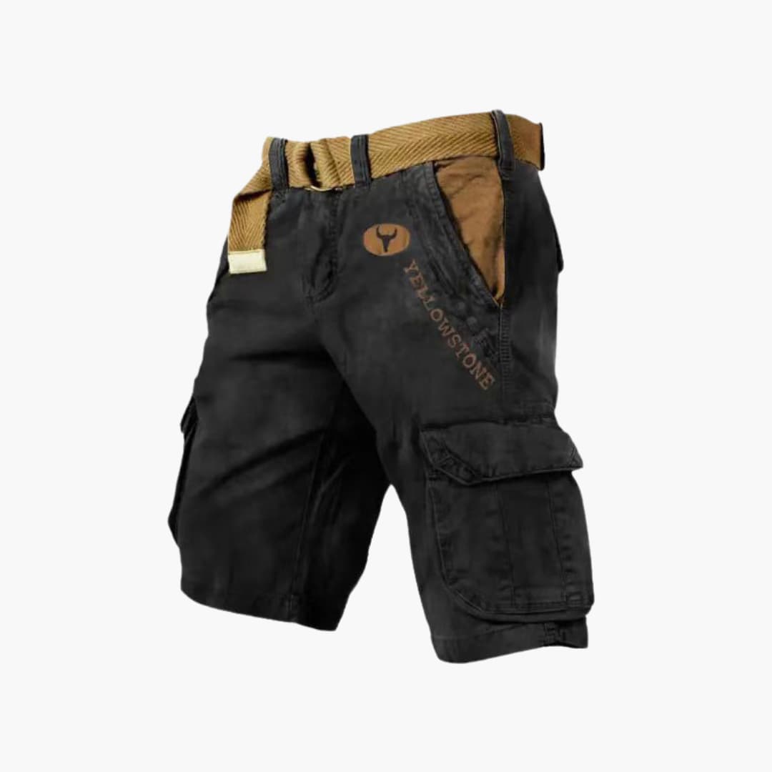 Men's versatile utility cargo shorts with 6 pockets, perfect for everyday wear and essentials.
