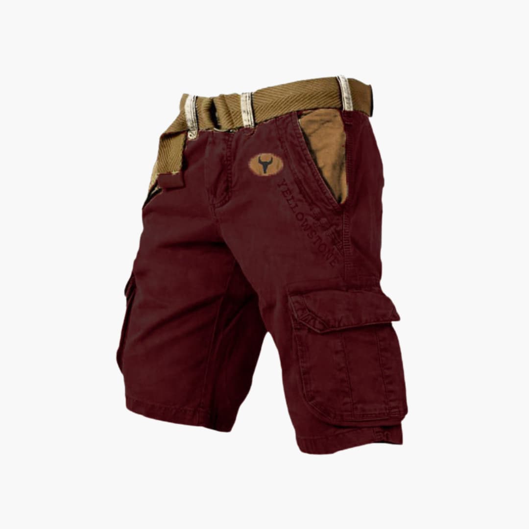 Men's comfortable 6-pocket cargo shorts, ideal for casual everyday style and summer adventures.
