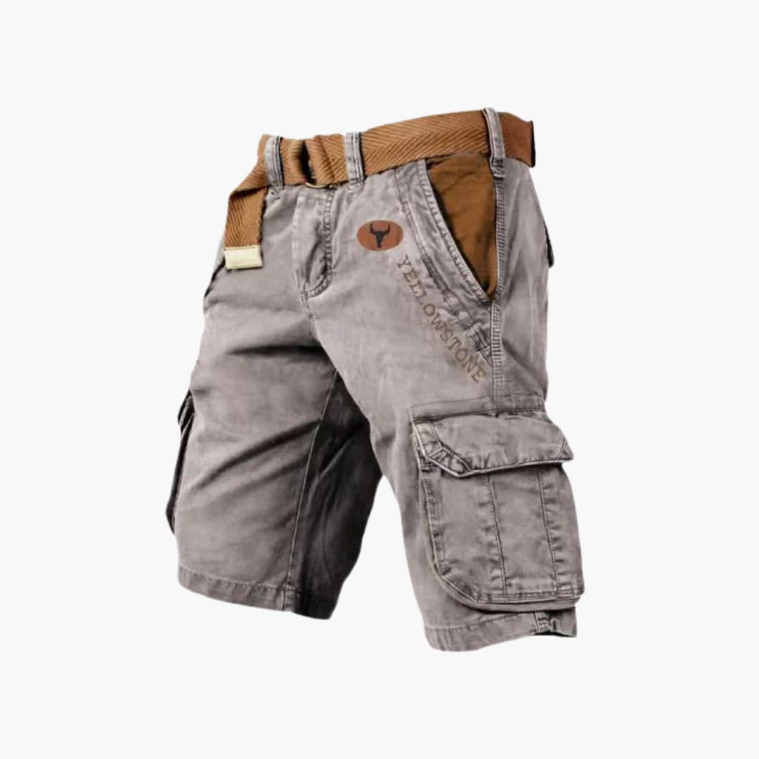 Modern men's 6-pocket utility cargo shorts, designed for ultimate comfort and everyday summer style.