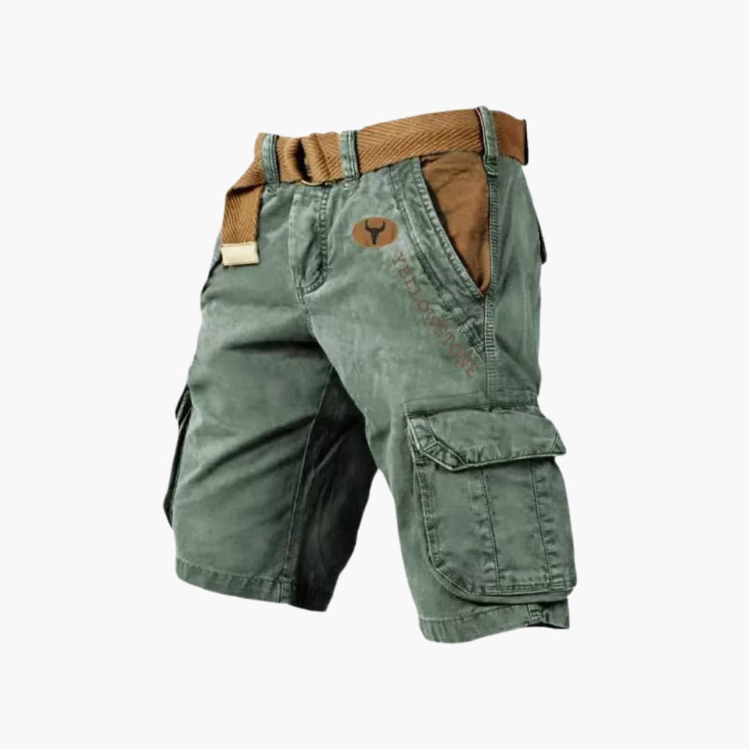 Men's versatile cargo shorts featuring 6 spacious pockets for utility and stylish everyday wear.