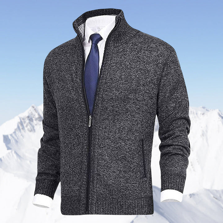 Everyday men's outerwear: a versatile zip-up jacket with a stand collar for casual fashion and comfort.