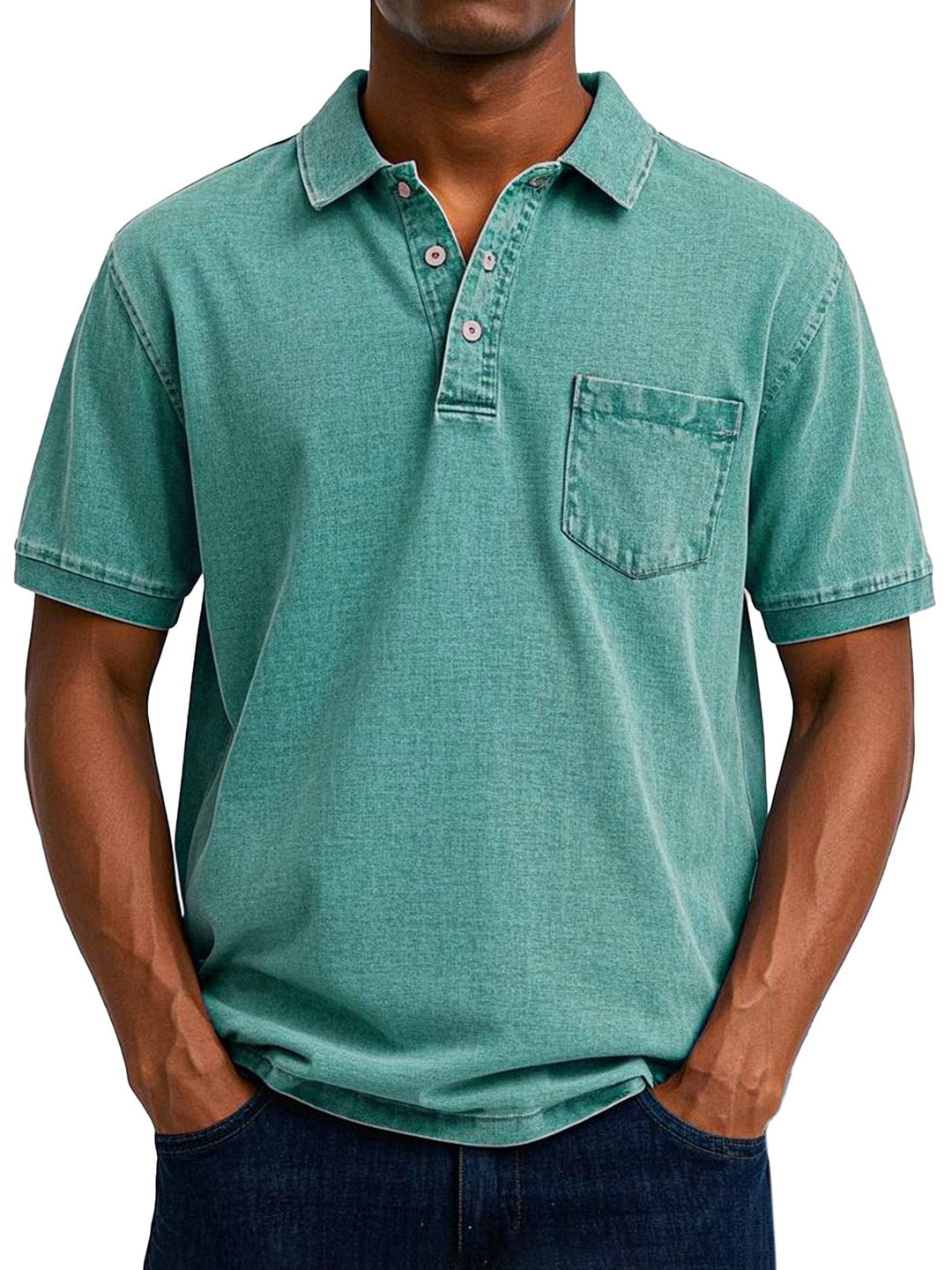 Classic men's polo shirt, comfort fit, timeless design for stylish casual wear.