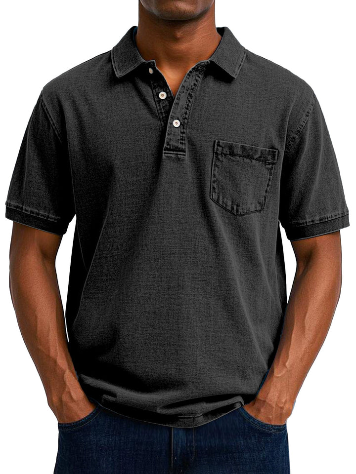 Timeless men's vintage polo shirt, a classic fashion piece for everyday style.