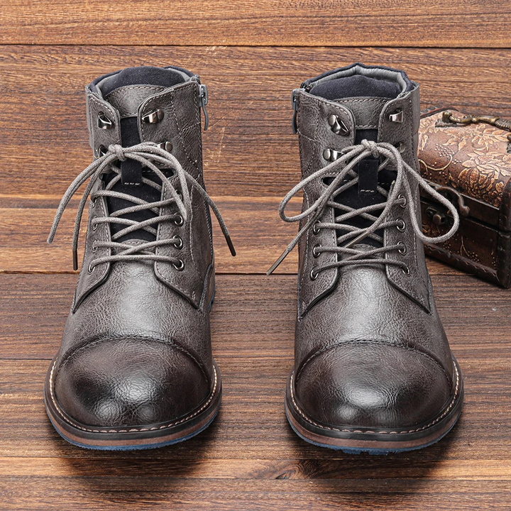 Men's vintage ankle boots styled with a casual outfit