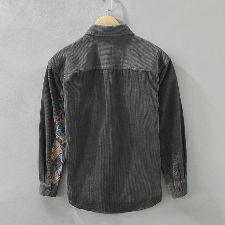 Vintage men's long sleeve shirt. Classic button-down style, perfect for all-season casual and semi-formal outfits.