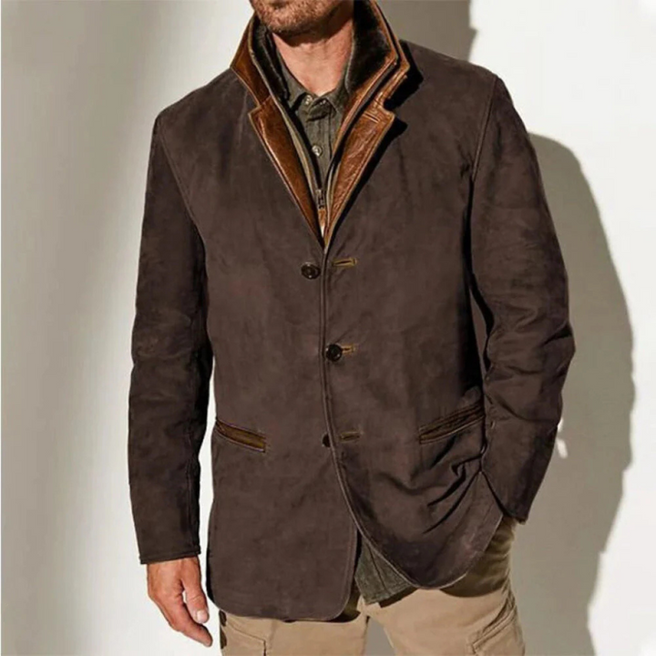 Stylish men's vintage jacket, ideal for casual outings and adding retro flair.