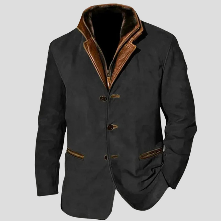 Authentic men's retro style jacket, a versatile piece for a classic casual look.