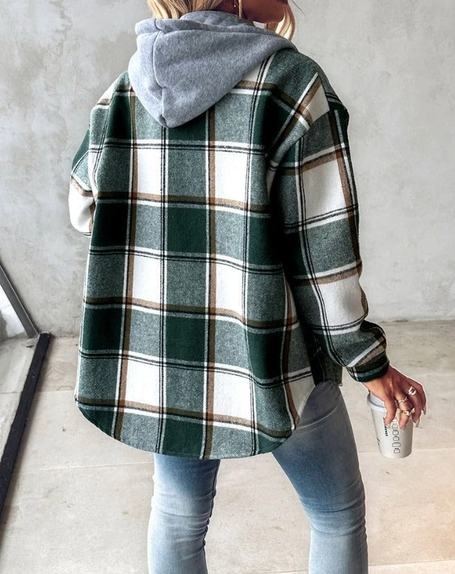 Stylish men's casual flannel shirt jacket. Perfect comfortable outerwear for daily wear & layering.