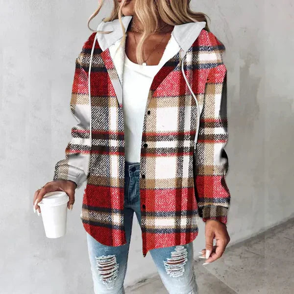 Casual men's flannel shirt jacket. Comfortable, warm outerwear, perfect for everyday relaxed style.