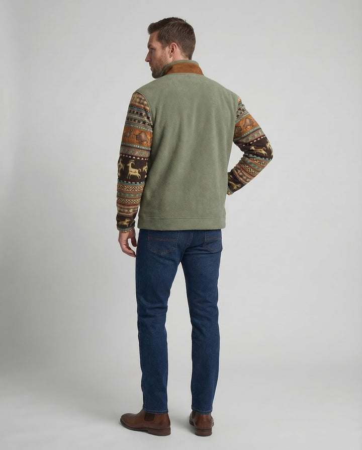 Men's versatile layering fleece jacket ideal for cold weather comfort.