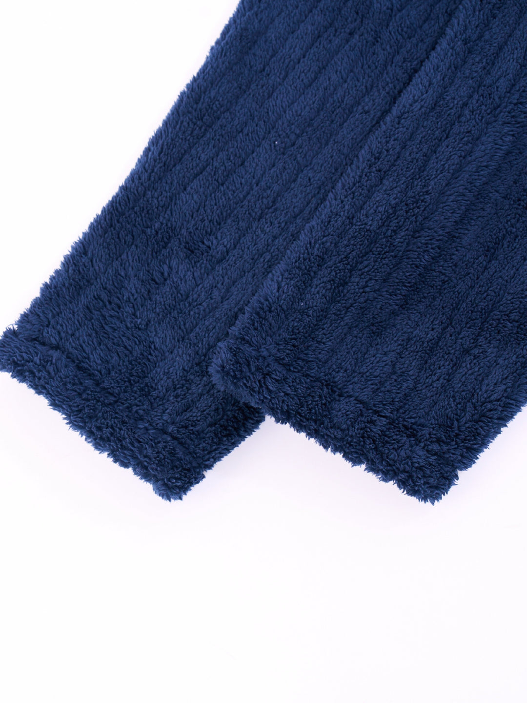 Folded men's warm fleece winter bathrobe, a soft and cozy morning robe, perfect for a comfortable gift.
