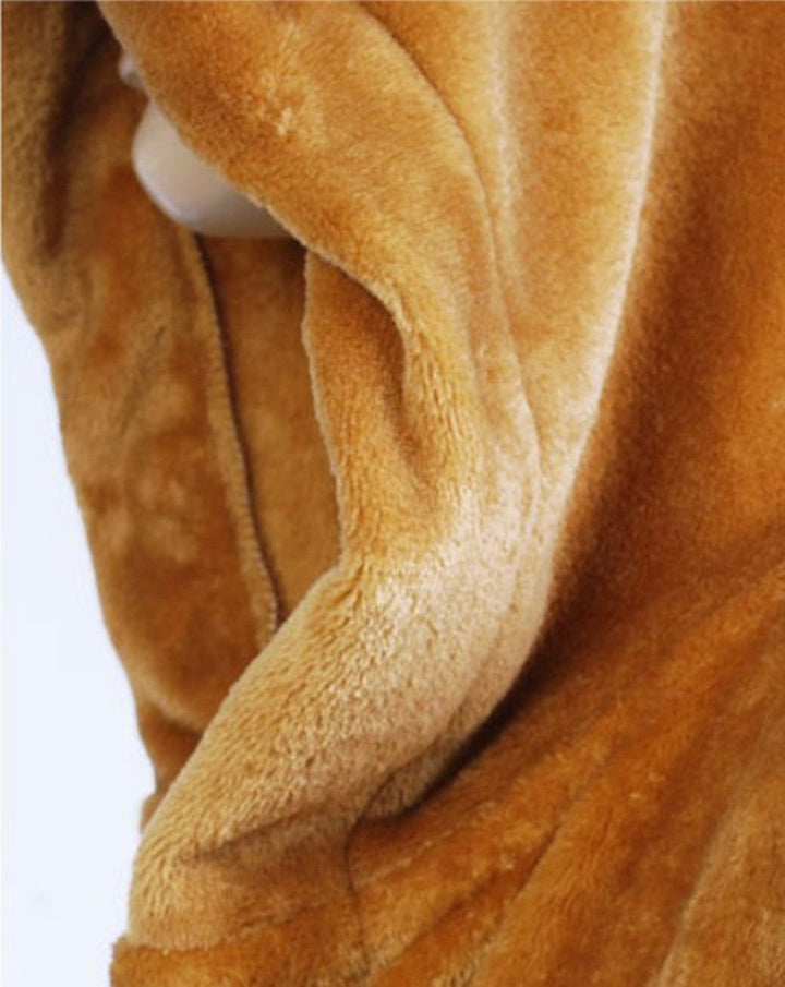Man enjoying downtime in a stylish, long, hooded men's loungewear bathrobe.