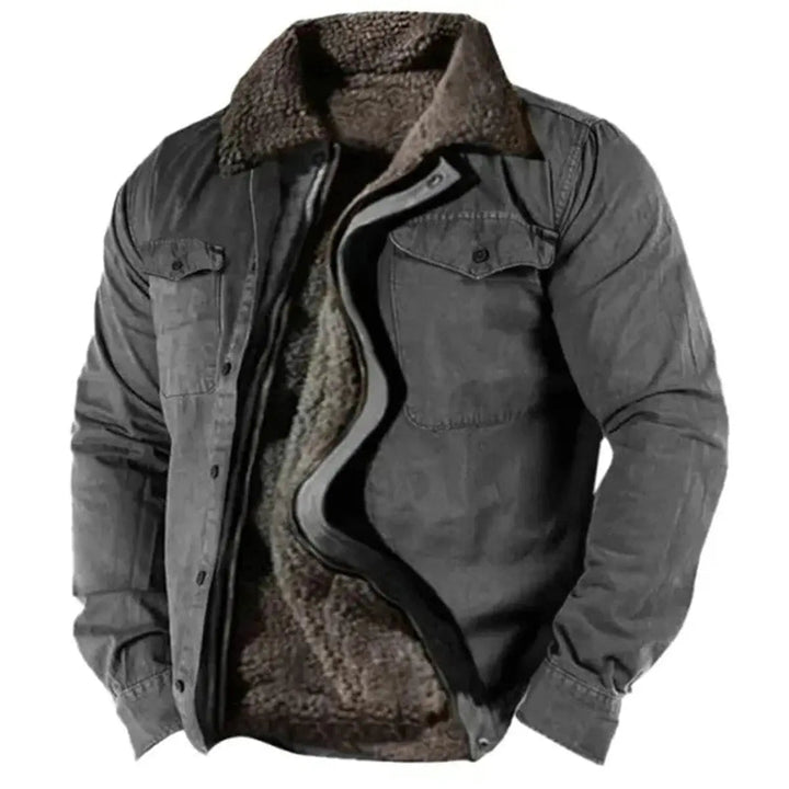 Comfortable men's warm western jacket, perfect shirt jacket or cardigan for autumn/winter casual wear.