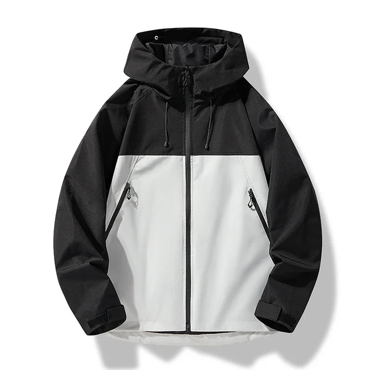 Durable men's casual jacket, waterproof and breathable for all-weather wear