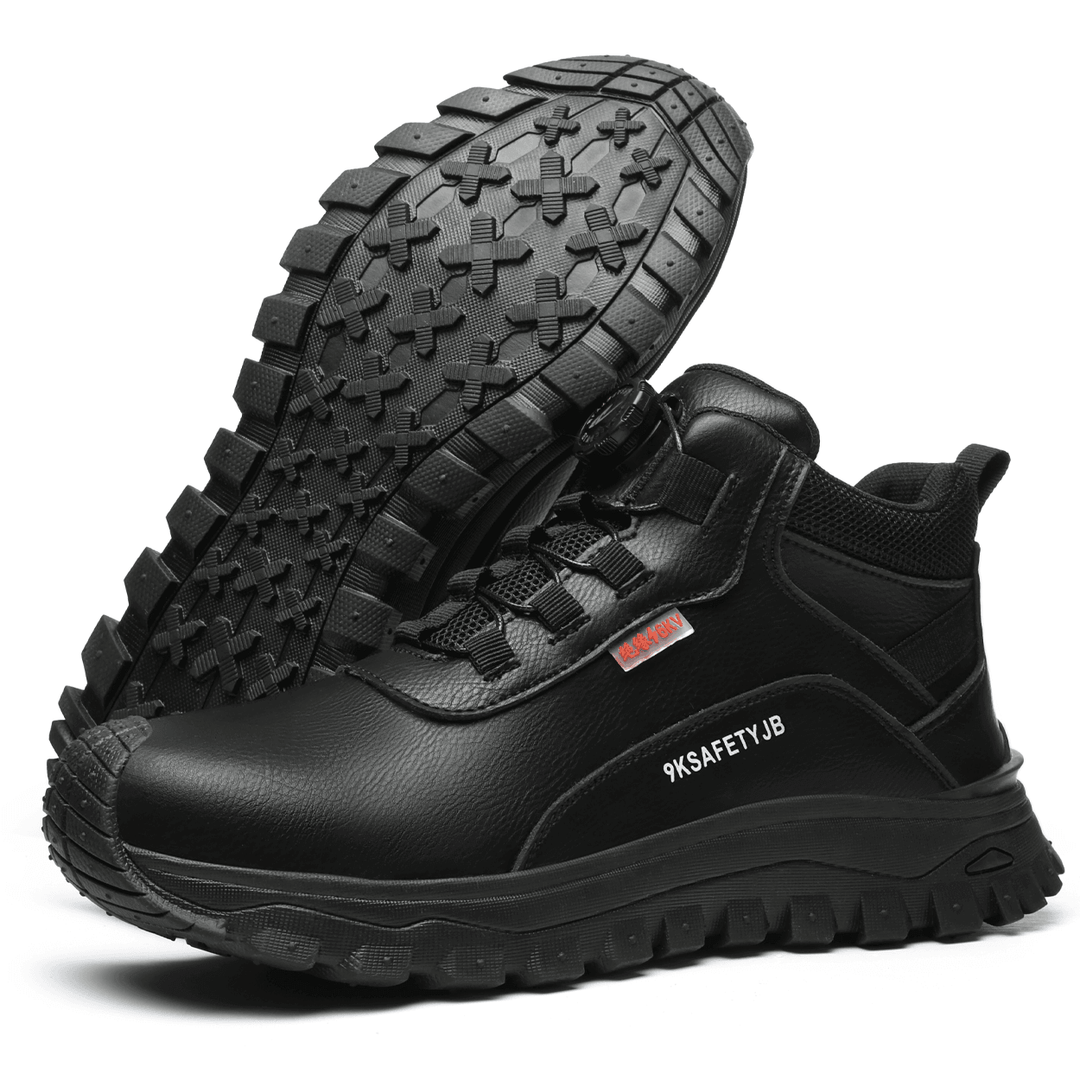 Men's protective footwear, non-slip & waterproof, built for demanding men's work environments.