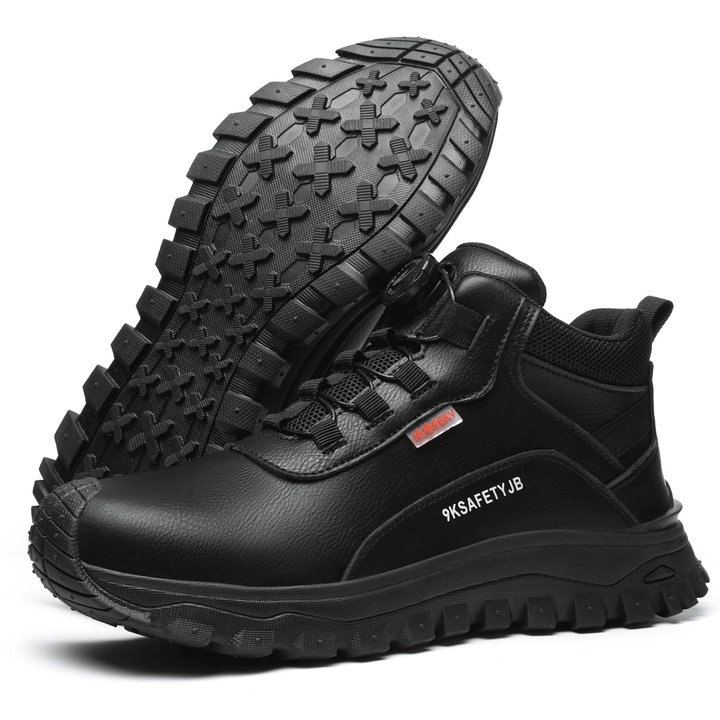Men's protective footwear, non-slip & waterproof, built for demanding men's work environments.