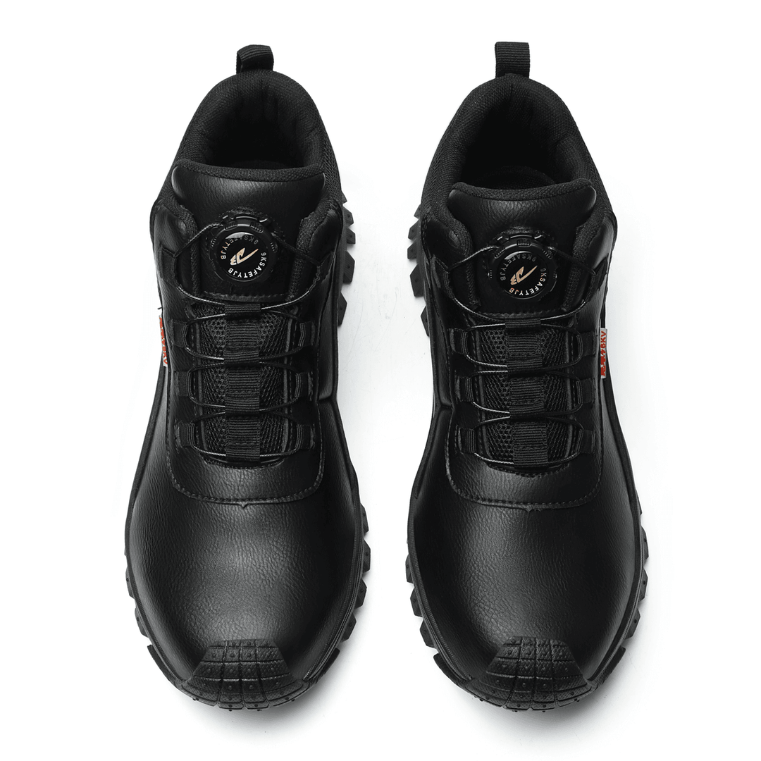 Non-slip men's work shoes with waterproof design, offering superior grip & safety in any condition.