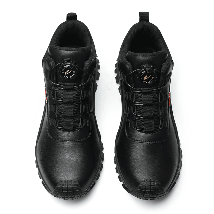 Non-slip men's work shoes with waterproof design, offering superior grip & safety in any condition.