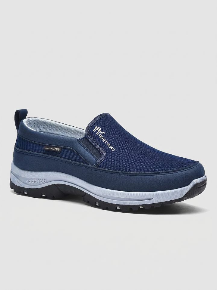 All-season men's waterproof slip-on sneakers. Orthopedic comfort & support for casual everyday wear.