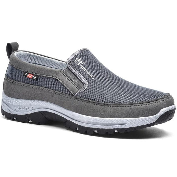 Men's waterproof orthopedic slip-on casual shoes. Comfortable, supportive sneakers for everyday.