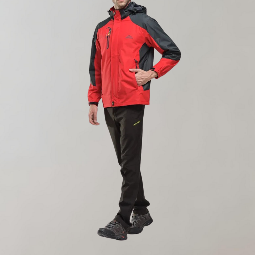 Men's casual waterproof jacket, comfortable and windproof for urban and outdoor style.