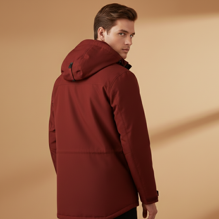 Breathable men's all-weather outerwear, lightweight for comfort and active use in any season.