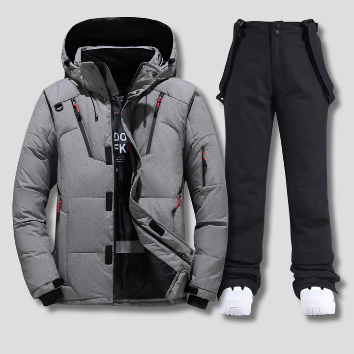 Stay dry and warm in this all-in-one snow gear for outdoor apparel.