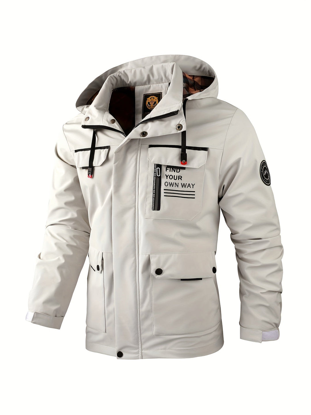 Versatile men's outdoor jacket, durable and weatherproof, great for daily wear & sports.