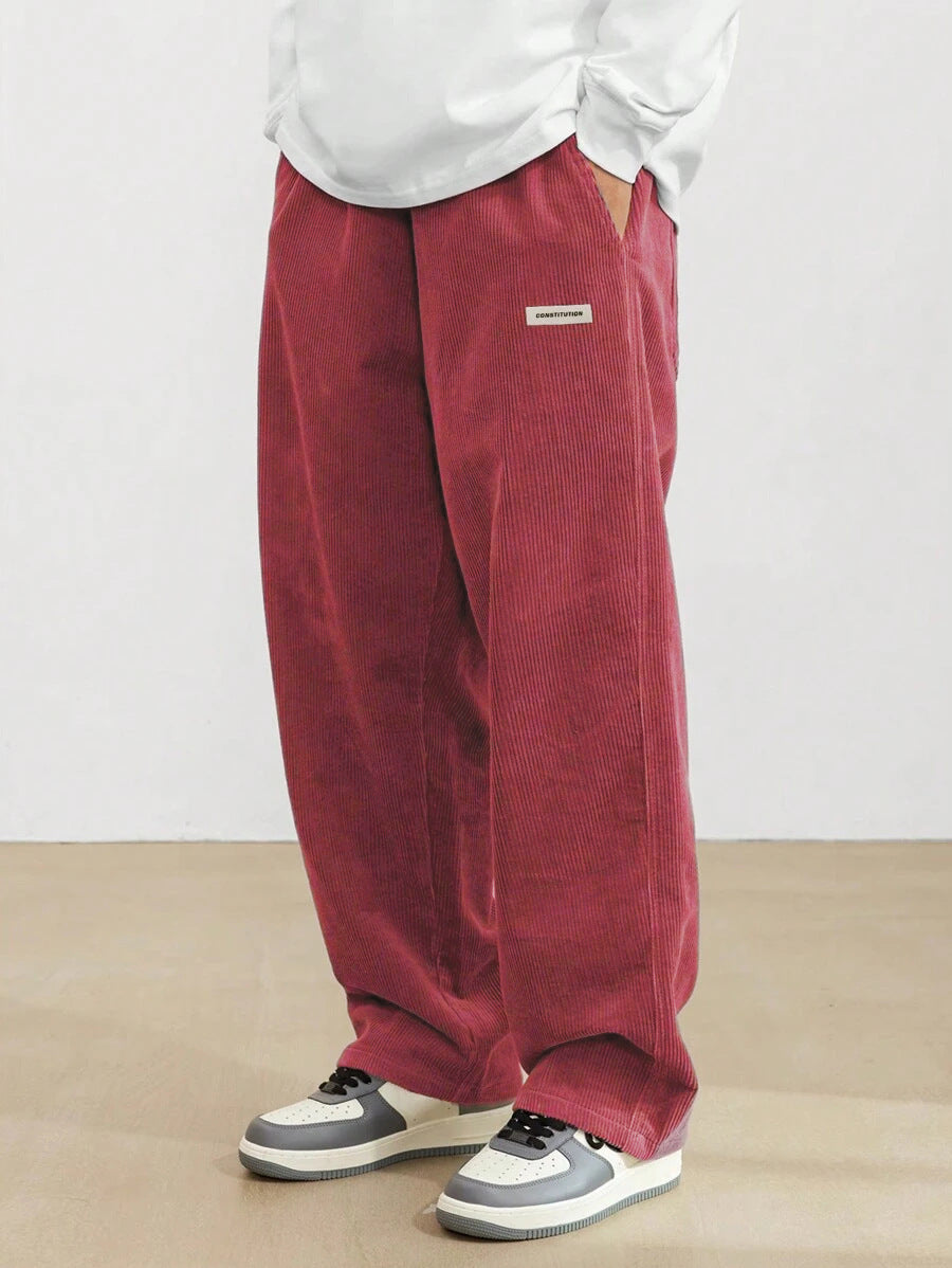 Men's wide leg trousers designed for relaxed comfort and effortless style. Stylish, versatile casual pants.
